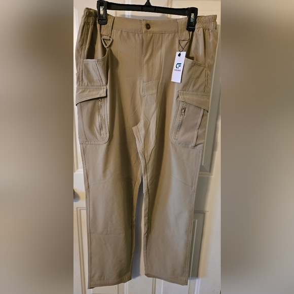 Women's Tan Cargo Pants By Flexcamo - Picture 1 of 9